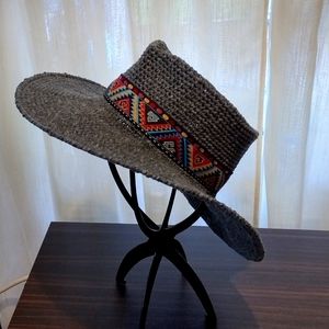 Handmade Fedora with Jacquard Headband